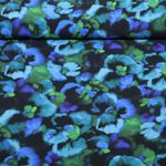 Viskose - Digital Blüten Blau Ecovero™