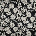 Bomullsviskos - digitala blommor svart