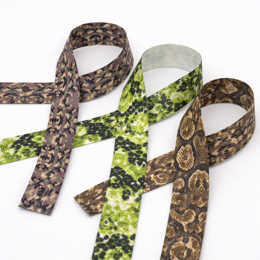 Elastisches Schrägband bedruckt - Meterware