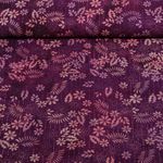 Viscose - Batik fait main fleurs Violet Viscose - Batik fait main fleurs Violet
