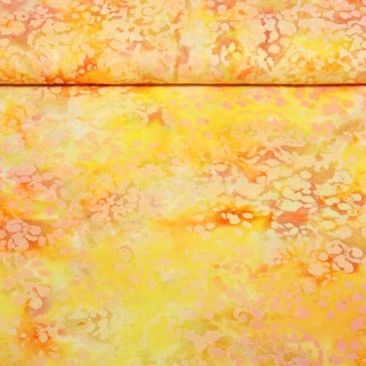 Viscose - Batik fait main Jaune