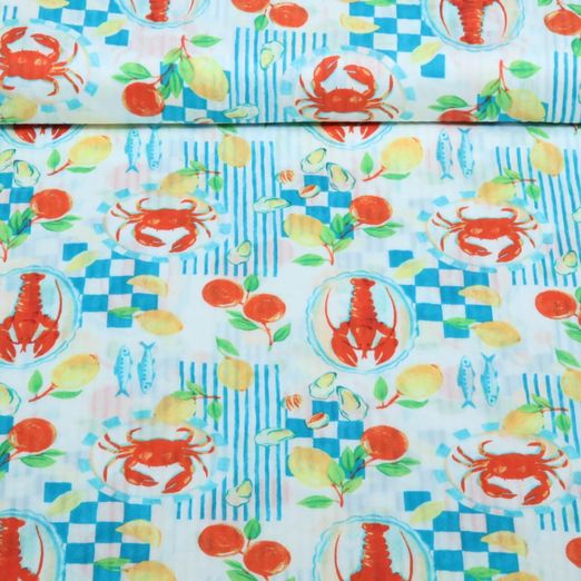 Seersucker - Qjutie & the Qjutest Digital Meerestiere Multicolor