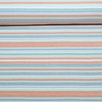 Rippjersey - Qjutie & the Qjutest Streifen Blau Lachs