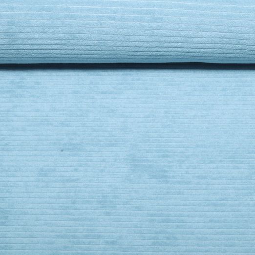 Stretch Frottee - Qjutie & the Qjutest Gerippt Aquablau