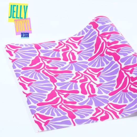 Jelly Vinyl Design - 30 x 135cm - Boho Flowers pink