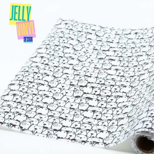 Jelly Vinyl Design - 30 x 135cm - Dogs