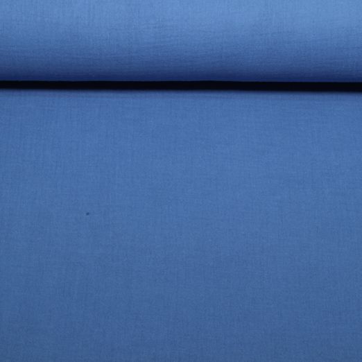 Bio Musselin Marius - Mitternachtsblau Bio Musselin Marius - Mitternachtsblau