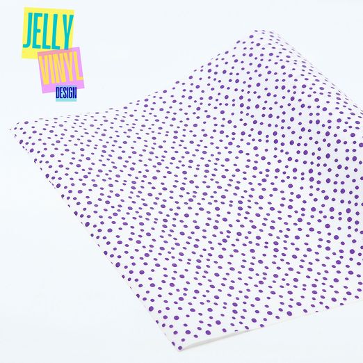 Jelly Vinyl Design - 30 x 135cm - Dots lila