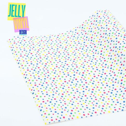 Jelly Vinyl Design - 30 x 135cm - Dots Mix