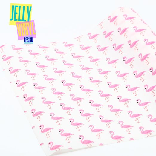 Jelly Vinyl Design - 30 x 135cm - Flamingo