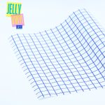 Jelly Vinyl Design - 30 x 135cm - Grid blau