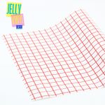 Jelly Vinyl Design - 30 x 135cm - Grid rot
