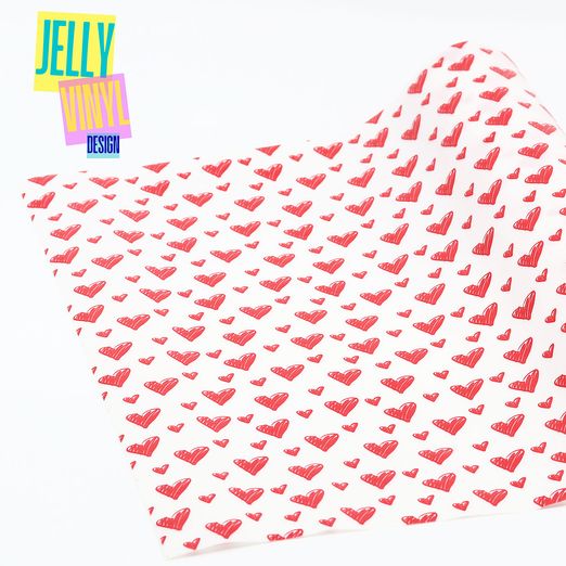 Jelly Vinyl Design - 30 x 135cm - Herzen