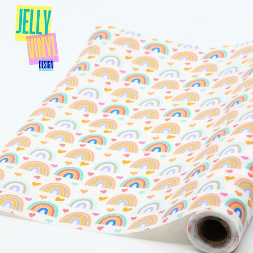 Jelly Vinyl Design - 30 x 135cm - Rainbow