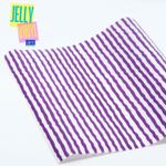 Jelly Vinyl Design - 30 x 135cm - Wonky Stripes lila