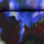 Viskosejersey - Abstrakt Blau