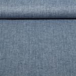 Lin de coton - Chambré chevrons Bleu marine