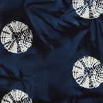 Coton tissé - Batik fait main Cercles Bleu marine foncé Coton tissé - Batik fait main Cercles Bleu marine foncé
