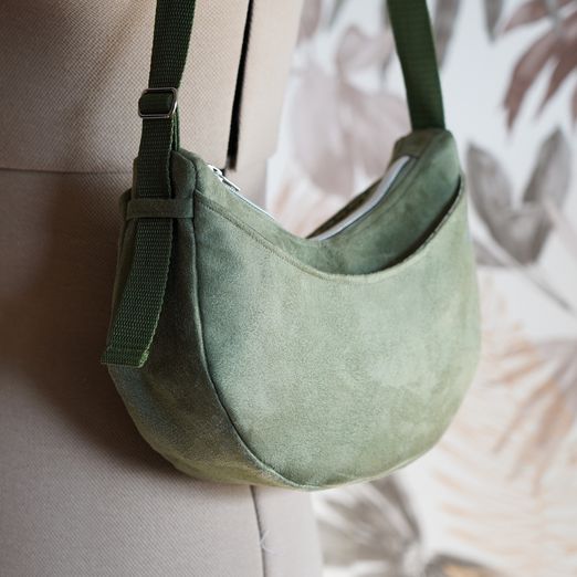 Sac croissant vert sauge avec patron gratuit *Sac Star*