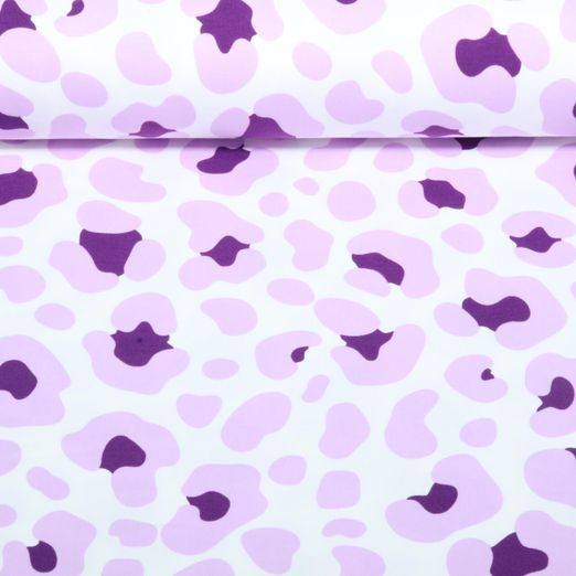 Jersey - Buntes Leomuster Weiß