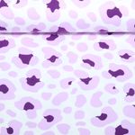 Jersey - Motif léopard multicolore Blanc