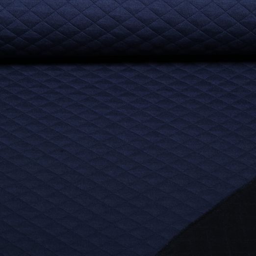 Viskose Waffelsweat - Uni Navy