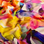 Viskose jersey - Store blomster multicolour