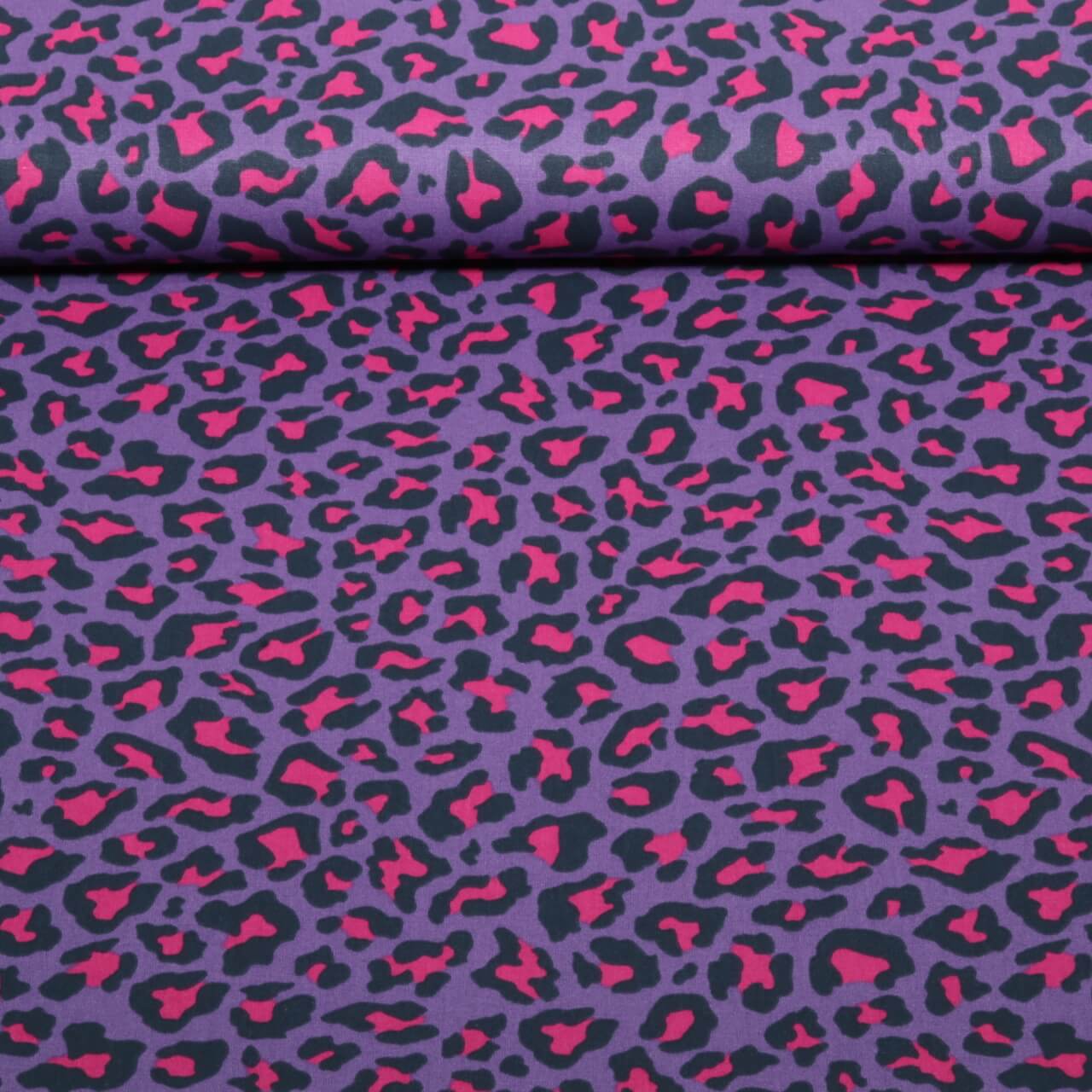 Baumwoll-Popeline - Leo Lila-0 Baumwoll-Popeline - Leo Lila-0