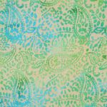 Coton tissé - Batik fait main Paisley Vert Coton tissé - Batik fait main Paisley Vert