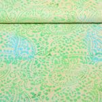 Baumwoll-Webware - Batik Handgefertigt Paisley Grün