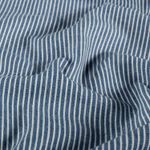 Tissu jeans pantalon - rayures bleu moyen Blanc