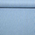 Hosenjeans - Streifen Mittelblau Weiß