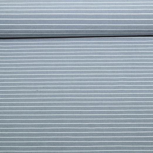 Hosenstoff - Bengaline Streifen Grau