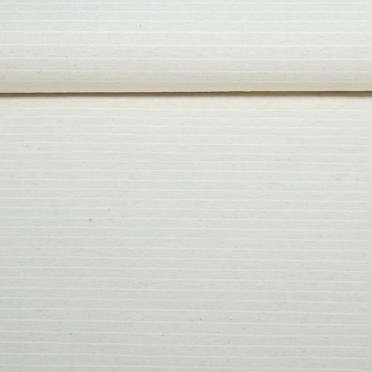 Hosenstoff - Bengaline Streifen Ecru Natural