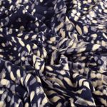 Jersey de viscose - Abstrait Bleu marine Jersey de viscose - Abstrait Bleu marine