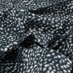 Tissu pantalon - Bengaline Abstrait Bleu marine