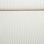 Seersucker - Streifen Beige