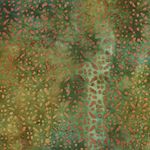 Viscose - Batik fait main Abstrait Vert