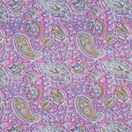 Coton tissé - Imprimé à la main Paisley Rose Coton tissé - Imprimé à la main Paisley Rose