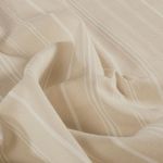Lino viscosa - mezcla de rayas beige blanco