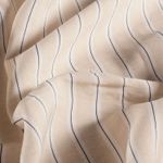 Tissu robes et blouses - Crêpe rayures Beige Tissu robes et blouses - Crêpe rayures Beige