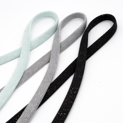 Hoodieband Glitzer 8mm - Meterware