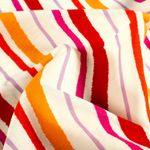 Tissu robes et blouses - Mélange de rayures Blanc Rouge Tissu robes et blouses - Mélange de rayures Blanc Rouge