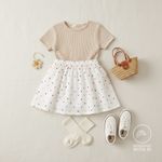 Coton tissé - Coeurs multicolores brodés Blanc Coton tissé - Coeurs multicolores brodés Blanc