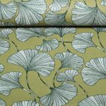 Toile canevas enduite - Gingko Kaki