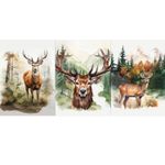 Canvas Panel - Waldtiere Multicolor Canvas Panel - Waldtiere Multicolor