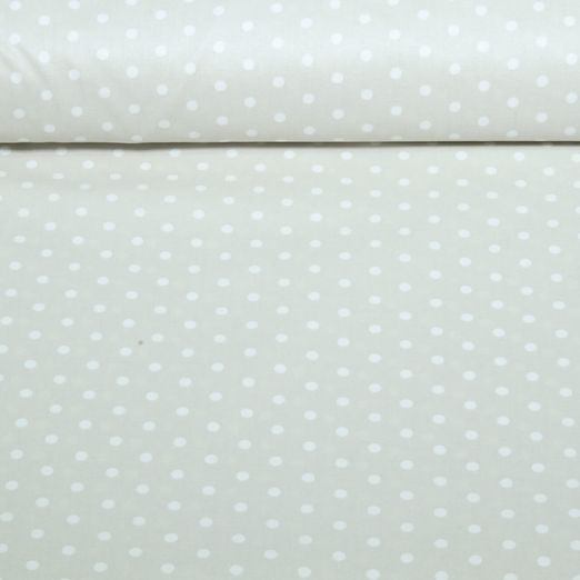 Beschichtete Baumwolle - Punkte Natur
