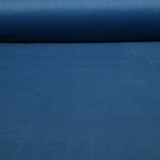 Microfaser Samt Vivaldi - Uni Blau