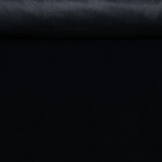 Microfaser Samt Vivaldi - Uni Schwarz