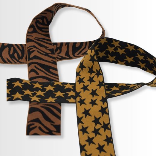 Gummiband Muster 40mm - Meterware